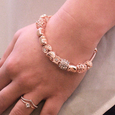 MYC Paris Bettelarmband Rosegold